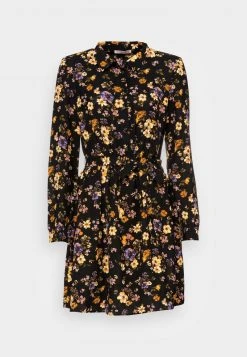 Anna Field BELTED BLOUSE DRESS - Vestido Camisero - Black/lilac, Mujer -Anna Field Ventas 2022 00f8ca2b27b0403d892b2f5325f542bf