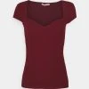 Anna Field Camiseta Básica - Dark Red, Mujer -Anna Field Ventas 2022 02c280fcb4994e3ca03a6f3f58db8775