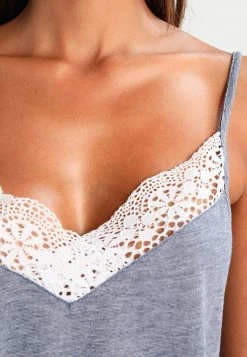 Anna Field SARAH SHORT PJ SET WITH CROCHET LACE - Pijama - Off-white/dark Blue, Mujer -Anna Field Ventas 2022 04e3d1816e4748b4a0e2b5863bfae2f9