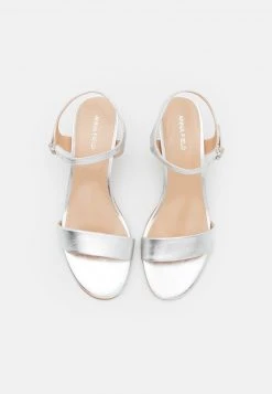 Anna Field LEATHER - Sandalias - Silver, Mujer -Anna Field Ventas 2022 0fb72c9439c74ebb9e1610b75faea9b9