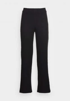 Anna Field RIBBED WIDE LEG TROUSERS - Pantalones - Black, Mujer -Anna Field Ventas 2022 10cd40ea6db649c696aafd3ae36bfb9c