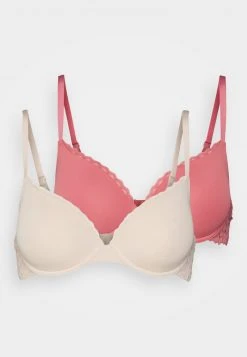 Anna Field LUCA 2PP TSHIRT BRA - Sujetador Sin Aros - Pink/beige, Mujer -Anna Field Ventas 2022 1197084943994c0191d2279518f05555