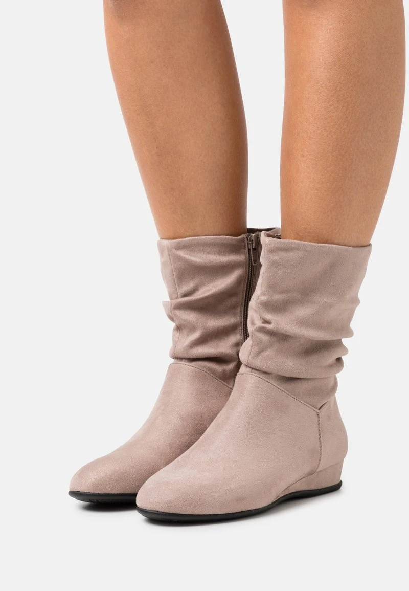 Anna Field Botines De Cuña - Taupe, Mujer 3 Anna Field Botines De Cuña - Taupe, Mujer