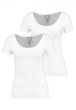 Anna Field 2 PACK - Camiseta Básica - White, Mujer