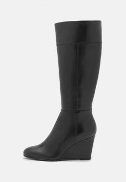 Anna Field LEATHER - Botas De Cuña - Black, Mujer -Anna Field Ventas 2022 153d6f91a1e34521ae81a9fa2831d097