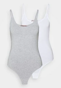 Anna Field 2PP STRING BODY - Body - White/mottled Light Grey, Mujer -Anna Field Ventas 2022 160362de0ce344d78e17aa0218f77036