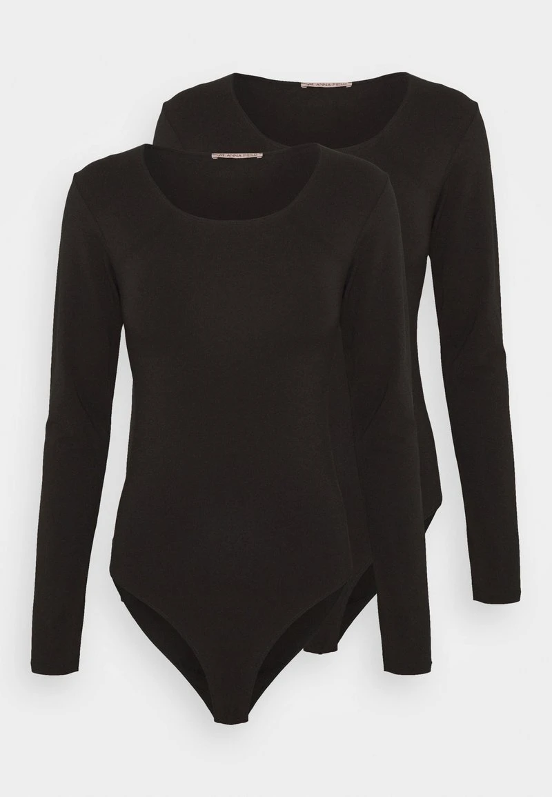 Anna Field LONG SLEEVE BODY 2 PACK - Body - Black, Mujer 7 Anna Field LONG SLEEVE BODY 2 PACK - Body - Black, Mujer - Imagen 5