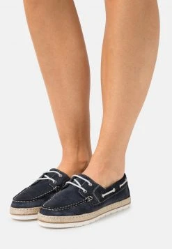 Anna Field LEATHER - Zapatos Con Cordones - Dark Blue, Mujer
