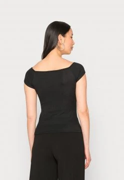 Anna Field GATHERED BUST ROMANTIC TOP - Camiseta Básica - Black, Mujer -Anna Field Ventas 2022 1f401d527e8049afaed84a93f50e87b9