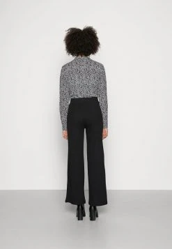 Anna Field RIBBED WIDE LEG TROUSERS - Pantalones - Black, Mujer -Anna Field Ventas 2022 209b358394fb4f3680d3281848dde05f