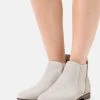Anna Field LEATHER - Botines Bajos - Grey, Mujer
