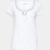 Anna Field Camiseta Básica - White, Mujer