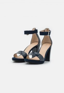 Anna Field LEATHER - Sandalias De Tacón - Dark Blue, Mujer -Anna Field Ventas 2022 232933bc42b24c1280d62541477eaed3