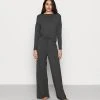 Anna Field JERSEY WIDE LEG PJ SET - Pijama - Dark Grey, Mujer -Anna Field Ventas 2022 24b5bf2165d64e47b214e7a1fe9c82d4