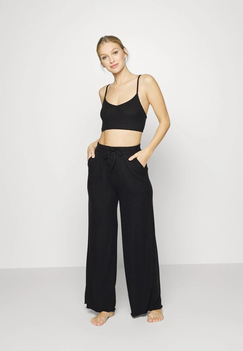 Anna Field 3 PIECE COSY RIB SET - Pijama - Black, Mujer 7 Anna Field 3 PIECE COSY RIB SET - Pijama - Black, Mujer - Imagen 5