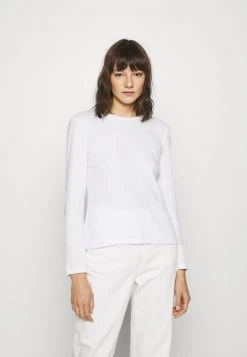 Anna Field WAFFLE PIQUÉ - Camiseta De Manga Larga - White, Mujer