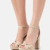 Anna Field LEATHER - Sandalias De Tacón - Beige, Mujer -Anna Field Ventas 2022 2e77f483a8494462b37d44b4fd492e39