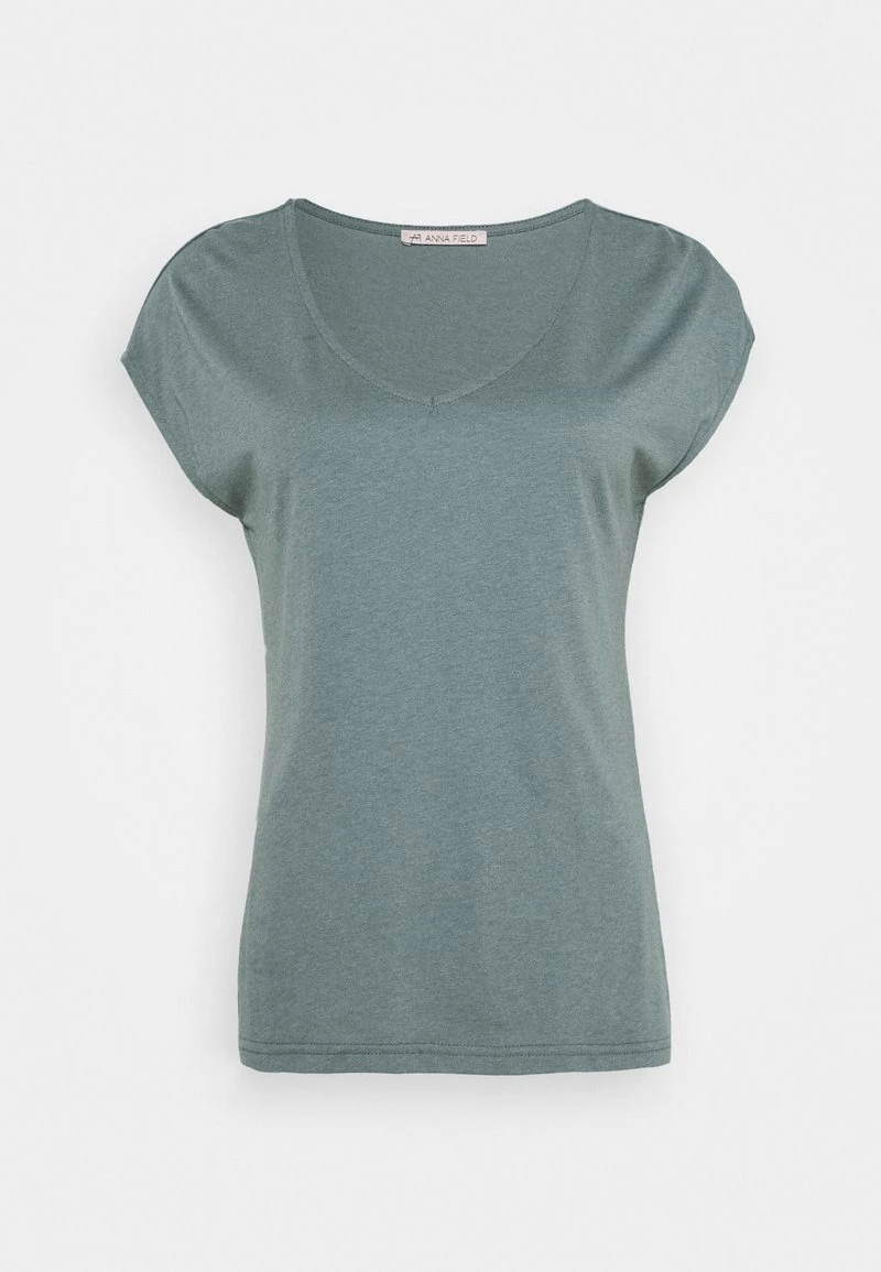 Anna Field Camiseta Básica - Petrol Melange, Mujer 3 Anna Field Camiseta Básica - Petrol Melange, Mujer