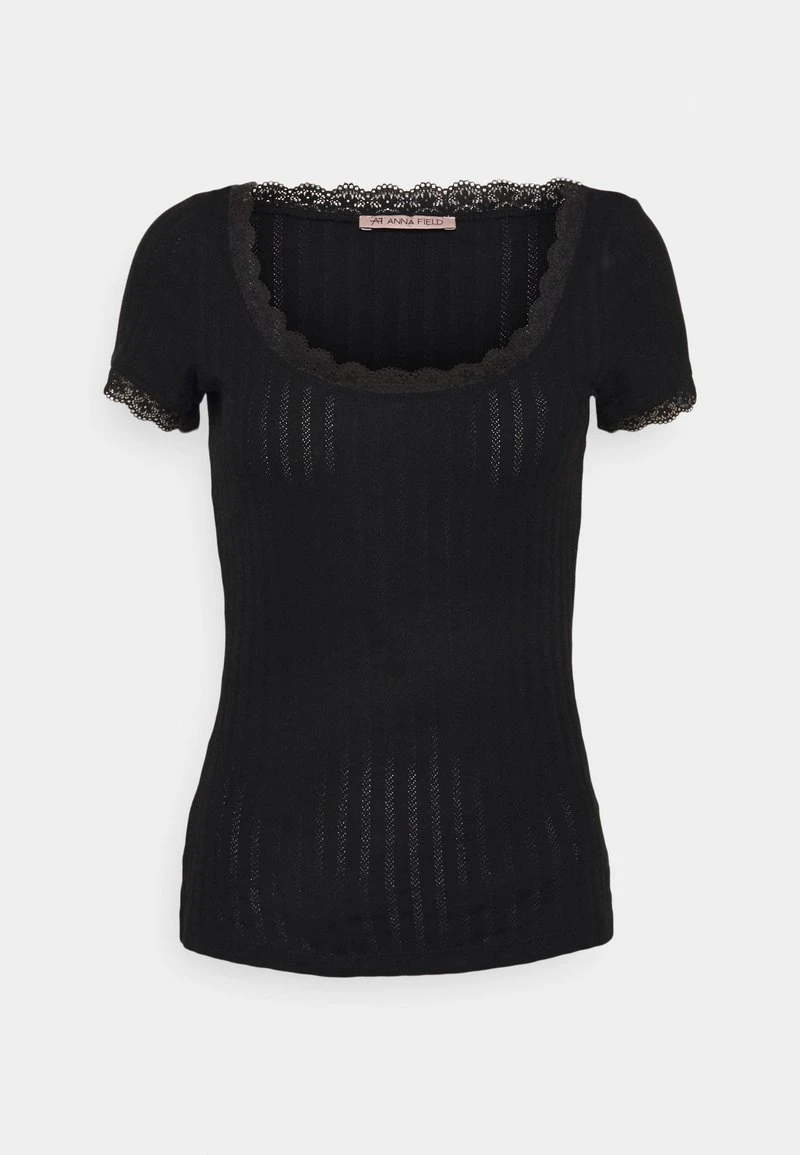 Anna Field Camiseta Básica - Black, Mujer 6 Anna Field Camiseta Básica - Black, Mujer - Imagen 4