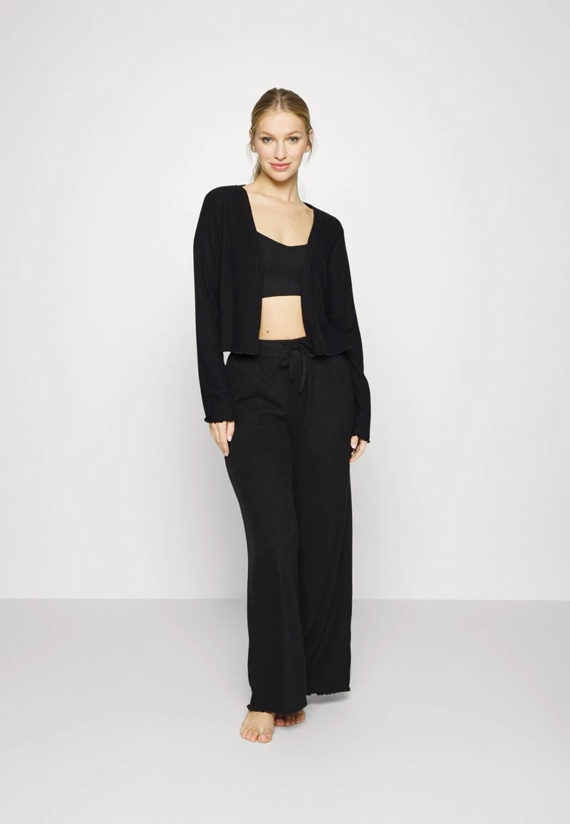 Anna Field 3 PIECE COSY RIB SET - Pijama - Black, Mujer 5 Anna Field 3 PIECE COSY RIB SET - Pijama - Black, Mujer - Imagen 3