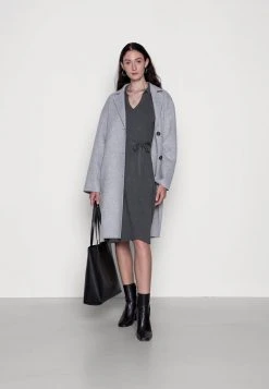 Anna Field POLO MIDI DRESS - Vestido De Punto - Mottled Dark Grey, Mujer -Anna Field Ventas 2022 3eb8726fce5a4f6ea338a6c46435496c