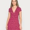 Anna Field Vestido Ligero - Dark Red/white, Mujer -Anna Field Ventas 2022 3f7c2d189f6b40358dff1fe8bef2d798