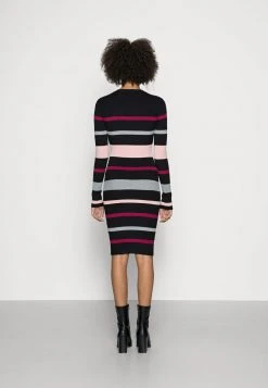 Anna Field REGULAR FIT STRIPES DRESS - Vestido De Punto - Black/red/pink, Mujer -Anna Field Ventas 2022 40b28949abdb447385866627a149b3b3