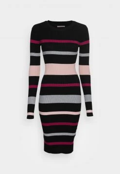 Anna Field REGULAR FIT STRIPES DRESS - Vestido De Punto - Black/red/pink, Mujer -Anna Field Ventas 2022 43fdc5d68ef34a0faac6aeb82cdf3820