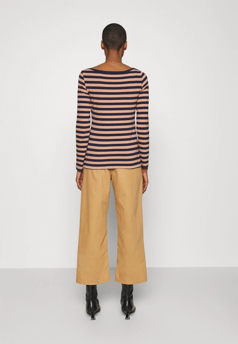 Anna Field Camiseta De Manga Larga - Camel/dark Blue, Mujer 5 Anna Field Camiseta De Manga Larga - Camel/dark Blue, Mujer - Imagen 3