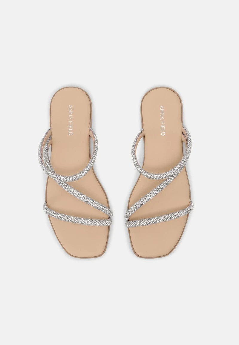 Anna Field LEATHER - Sandalias Planas - Silver, Mujer 7 Anna Field LEATHER - Sandalias Planas - Silver, Mujer - Imagen 5