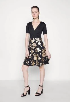 Anna Field Vestido De Cóctel - Black/gold, Mujer -Anna Field Ventas 2022 47f8e7e8e48d43c88e874edc49a2ff00