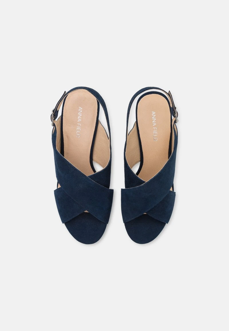 Anna Field LEATHER - Sandalias De Tacón - Dark Blue, Mujer 8 Anna Field LEATHER - Sandalias De Tacón - Dark Blue, Mujer - Imagen 6