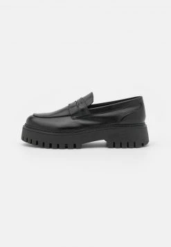 Anna Field LEATHER - Mocasines - Black, Mujer