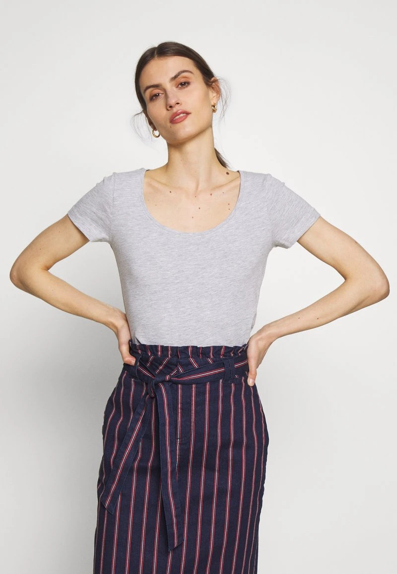 Anna Field 3 PACK - Camiseta Básica - White/navy/light Grey Melange, Mujer 5 Anna Field 3 PACK - Camiseta Básica - White/navy/light Grey Melange, Mujer - Imagen 3