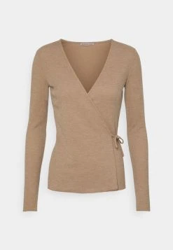 Anna Field Camiseta De Manga Larga - Mottled Beige, Mujer