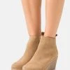 Anna Field LEATHER - Botines Bajos - Beige, Mujer