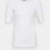 Anna Field Camiseta Básica - White, Mujer -Anna Field Ventas 2022 5b1c6f69bd504a828c65ce15a01110ca