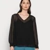 Anna Field V Neck Blouse - Blusa - Black, Mujer -Anna Field Ventas 2022 5b48b42d80fe4473b6d7ef9b71e07d15