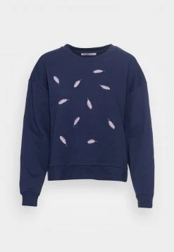 Anna Field Embroidered Sweatshirt Regular Fit - Sudadera - Dark Blue, Mujer -Anna Field Ventas 2022 5ccc65785e85435b9cec8f54ef515019