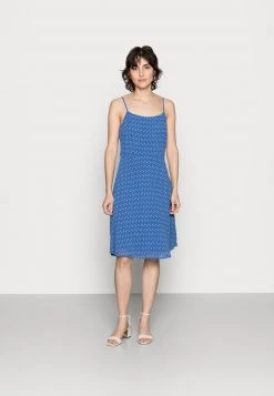 Anna Field STRAPPA FIT AND FLARE - Vestido Informal - Blue, White, Mujer
