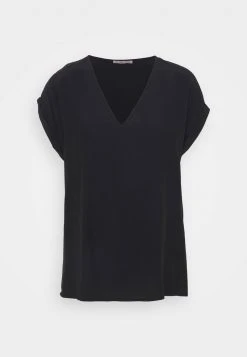 Anna Field Camiseta Básica - Black, Mujer