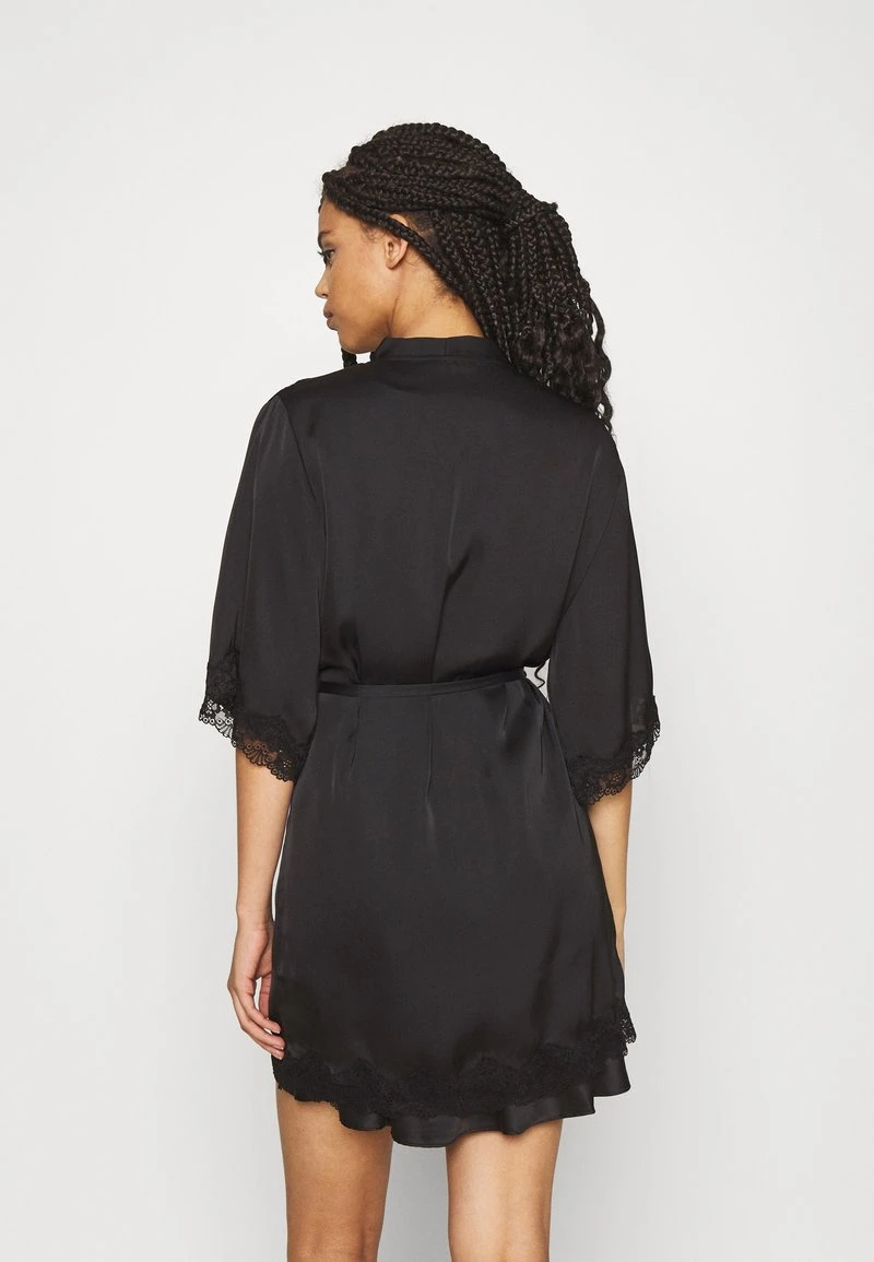 Anna Field ARIANA SATIN KIMONO - Albornoz - Black, Mujer 5 Anna Field ARIANA SATIN KIMONO - Albornoz - Black, Mujer - Imagen 3