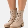 Anna Field LEATHER - Botines Con Cordones - Beige, Mujer -Anna Field Ventas 2022 6227538305bf434ab85c87a2a59510ce
