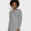 Anna Field Vestido De Punto - Mottled Light Grey, Mujer -Anna Field Ventas 2022 6451d72f56e84b3fa1479792d3c16a0e