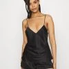 Anna Field SIMPLE SATIN SHORT SET - Pijama - Black, Mujer -Anna Field Ventas 2022 6460a497a7a441bfa04ca6af7563b268