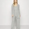 Anna Field RIB 3 PIECE PYJAMA - Pijama - Light Grey, Mujer -Anna Field Ventas 2022 656e399875bf4d7f8bca8e8dda24c36d