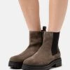 Anna Field LEATHER - Botines Con Plataforma - Taupe, Mujer