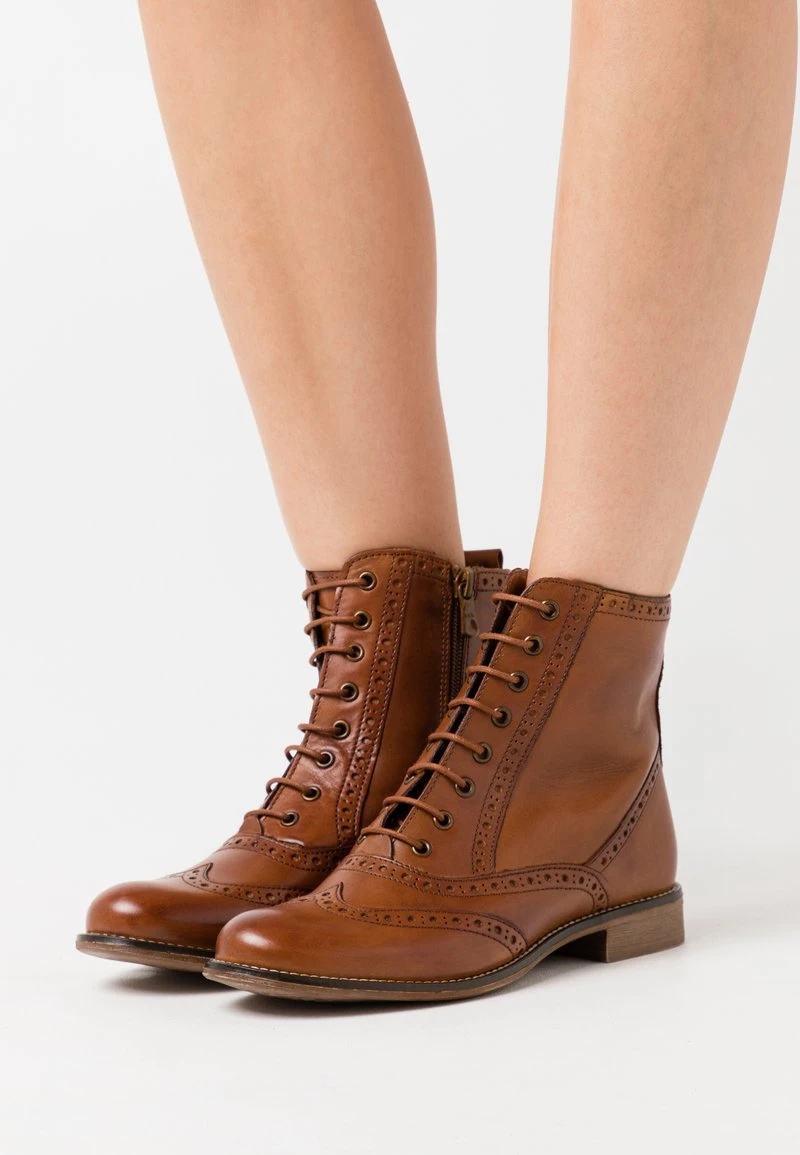 Anna Field LEATHER - Botines Con Cordones - Cognac, Mujer 3 Anna Field LEATHER - Botines Con Cordones - Cognac, Mujer