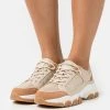 Anna Field LEATHER - Zapatillas - Beige, Mujer