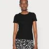 Anna Field Camiseta Básica - Black, Mujer -Anna Field Ventas 2022 740ff5bc428746109fd95030f5aab7db